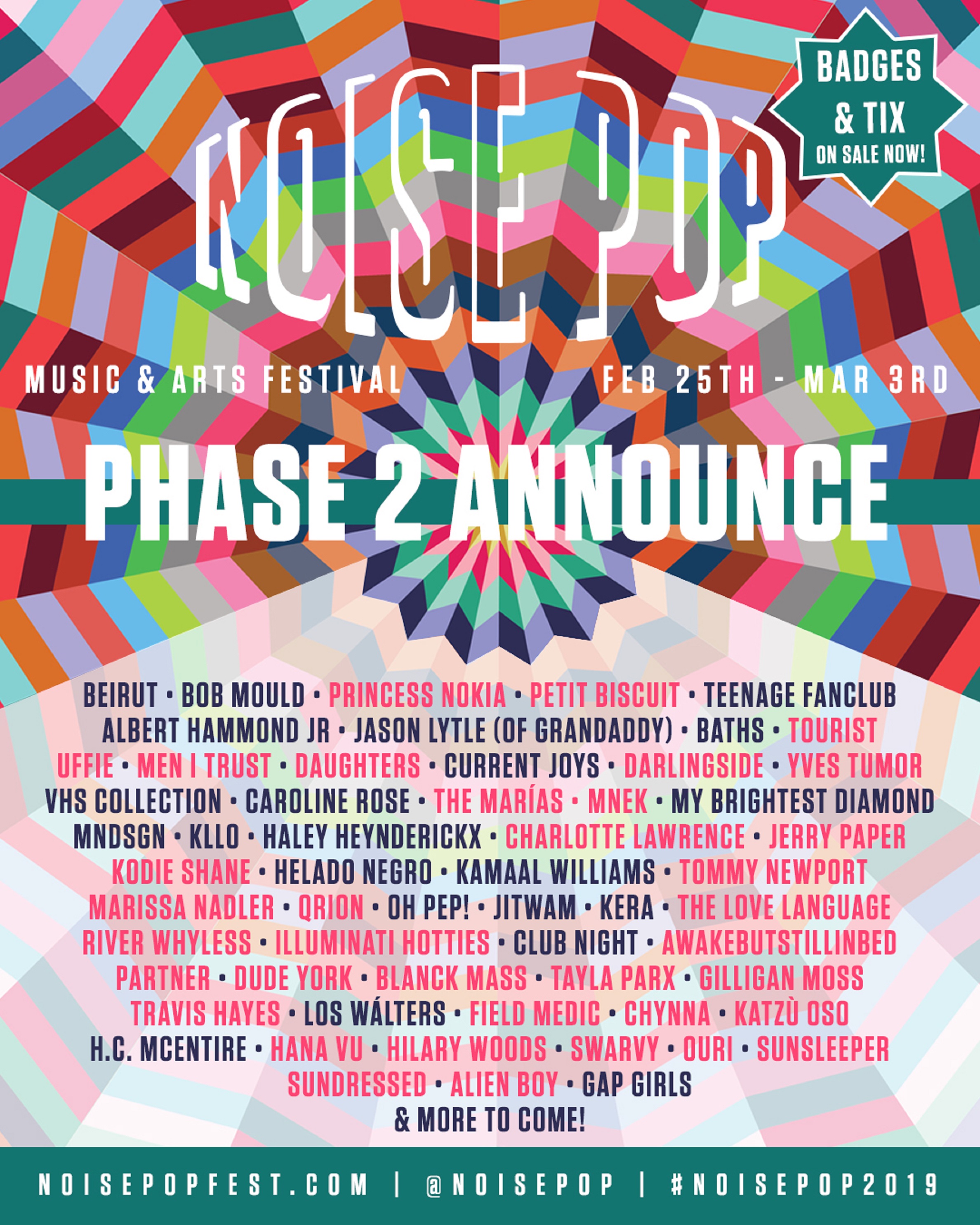 Noise Pop Festival Announces Phase 2 of 2019 Lineup Grateful Web